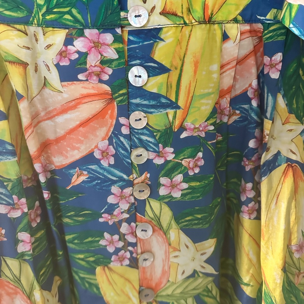 FARM Rio Tropical Floral Puff-Sleeve Midi Dress - Picture 6 of 9